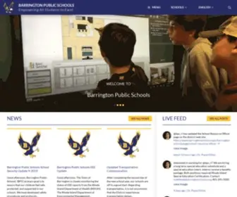 Barringtonschools.org(Barrington Public Schools) Screenshot