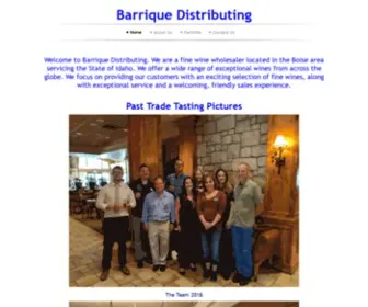 Barriquevino.com(Barrique Distributing) Screenshot