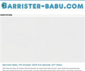 Barrister-Babu.com(Barrister Babu Colors Tv Hindi Serial Watch Full Episodes) Screenshot