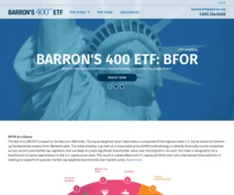 Barrons400ETF.com(Barron's 400 ETF) Screenshot