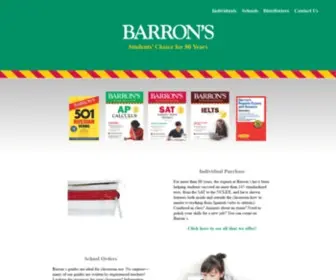 Barronseduc.com(Barron's Educational Series) Screenshot