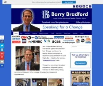 Barrybradford.com(Public & Motivational Speaker Barry BradfordSpeaking For A Change) Screenshot