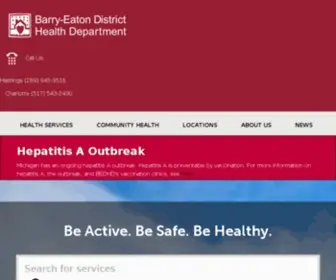 Barryeatonhealth.org(Barry Eaton District Health Department) Screenshot