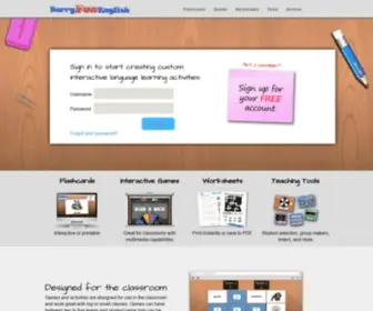 Barryfunenglish.com(Fun ESL Classroom Games) Screenshot