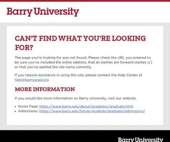 Barrygrad.org(Barry University) Screenshot