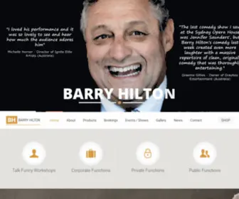 Barryhilton.co.za(Stand-up Comedian in South Africa and Internationally) Screenshot