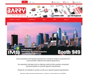 Barryind.com(Barry Industries) Screenshot