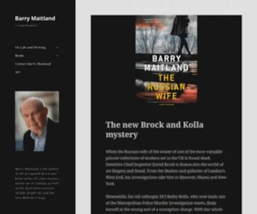 Barrymaitland.com(Crime Novelist) Screenshot