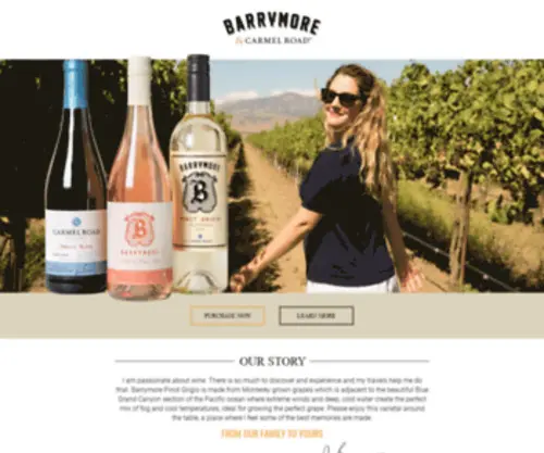 Barrymorewines.com(Barrymore Wines) Screenshot