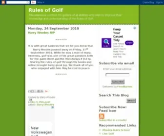 Barryrhodes.com(Everything to know about golf) Screenshot