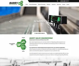 Barrysalesinc.com(Barry Sales Engineering) Screenshot