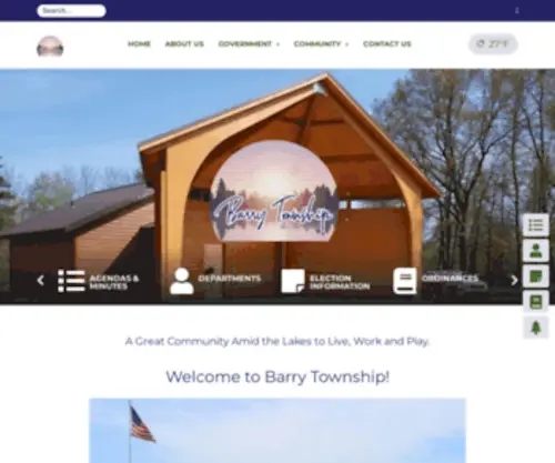 Barrytownshipmi.com(A Great Community Amid the Lakes to Live) Screenshot