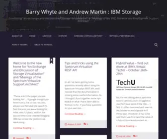 Barrywhytestorage.blog(Combining "An exchange and discussion of Storage Virtualization" & "Musings of the SVC) Screenshot