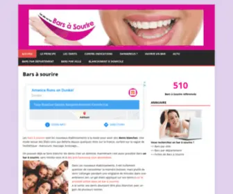 Barsasourire.com(Bars à sourire) Screenshot