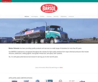 Barsol.com(Barton Solvents) Screenshot