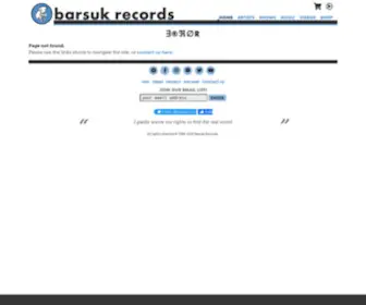 Barsuk.com(Barsuk Records home) Screenshot