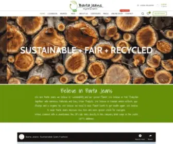 Bartajeans.com(Organic & Recycled) Screenshot