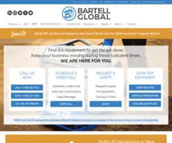 Bartellglobal.com(Construction, Surface Preperation Equipment, & Metal Forming Manufacturers) Screenshot