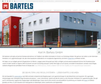 Bartels-Germany.com(Bartels your specialist for customized shelving systems) Screenshot