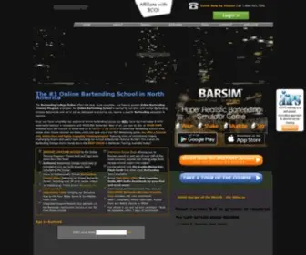 Bartendingcollegeonline.com(Online Bartending School) Screenshot