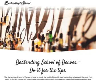 Bartendingschoolofdenver.com(Bartending School of Denver) Screenshot