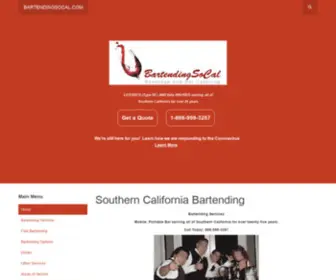 Bartendingsocal.com(Southern california bartending) Screenshot