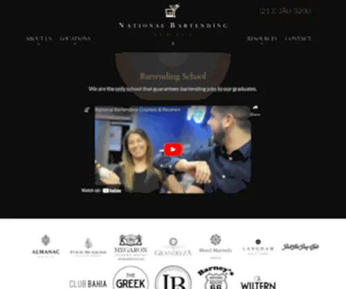 BartendingWorld.com(Only the Best Bartending Schools from LA to NYC) Screenshot