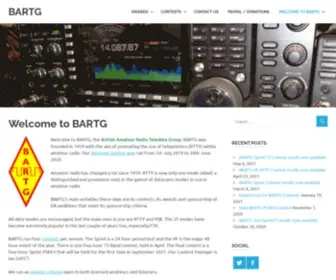 Bartg.org.uk(British amateur radio teledata group for all datamodes) Screenshot