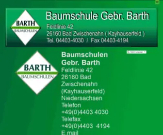 Barth-Baumschulen.de(Baumschulen Gebr) Screenshot