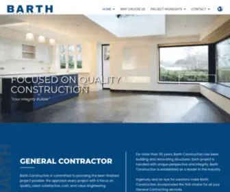 Barthconstructioninc.com(Barth Construction Inc) Screenshot