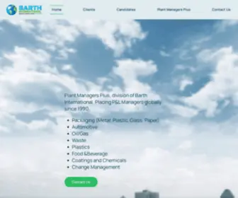 Barthint.com(Recruiting and Search Services) Screenshot