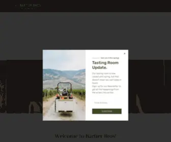 Bartierbros.com(Bartier Bros. Vineyard and Winery. Our ambition) Screenshot