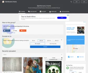 Bartiforums.com(Forum to discuss the Bartimaeus Universe by Jonathan Stroud) Screenshot