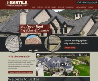 Bartile.com(Premier Tile Roofing Supplier) Screenshot
