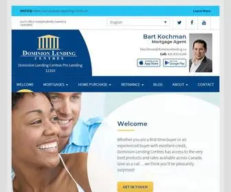 Bartkochman.ca(Bart Kochman Dominion Lending Centres) Screenshot