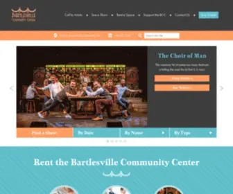 Bartlesvillecommunitycenter.com(Performing Arts Facility) Screenshot