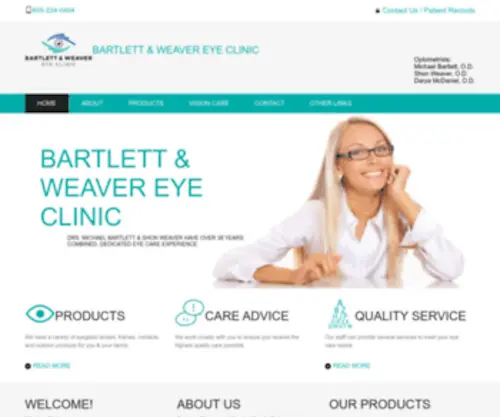 Bartlett-Weaver.com(Bartlett & Weaver Eye Clinic) Screenshot