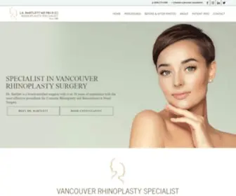 Bartlettfacialsurgery.ca(Plastic Surgery in Vancouver) Screenshot