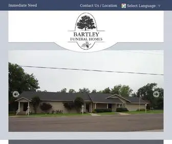 Bartleyfh.com(Bartley Funeral Home) Screenshot