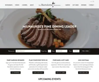 Bartolottas.com(The Bartolotta Restaurants) Screenshot
