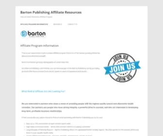 Bartonaffiliates.com(Barton Publishing Affiliate Resources) Screenshot