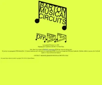 Bartonmusicalcircuits.com(BARTON MUSICAL CIRCUITS) Screenshot