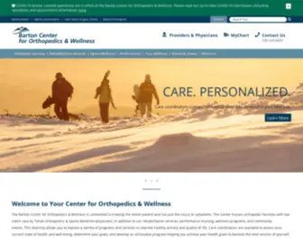 Bartonorthopedicsandwellness.com(Barton Center for Orthopedics and Wellness) Screenshot