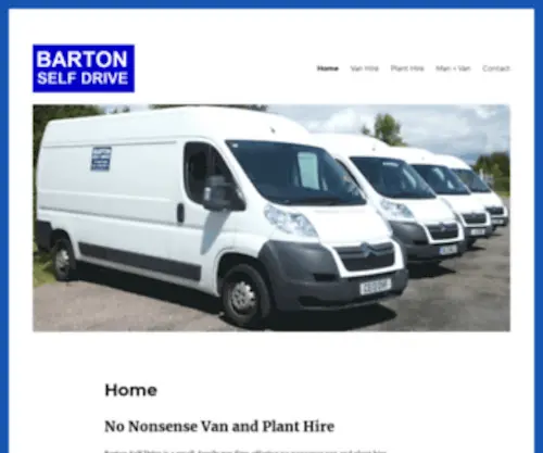 Bartonselfdrive.com(Van Hire in Barton on Humber) Screenshot