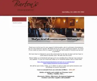 Bartonssteakandseafood.com(Steak house & Seafood Restaurant) Screenshot