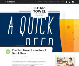 Bartowel.com(Canada's Leading Craft Beer Community) Screenshot