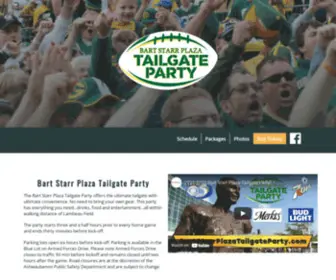 Bartstarrplazatailgateparty.com(The Resch Center Complex) Screenshot