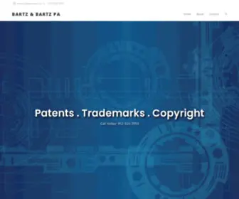 Bartzlaw.com(Patent Trademark and Copyright Lawyers) Screenshot