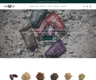 Barueat.com(Organic Ingredients. 6g of Protein. All natural. This nutrition bar) Screenshot