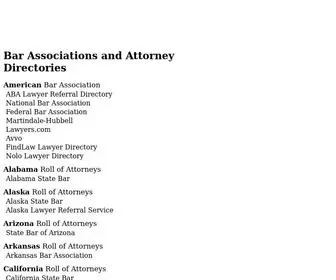 Bar.us(United States Bar Associations and Attorney Directories) Screenshot